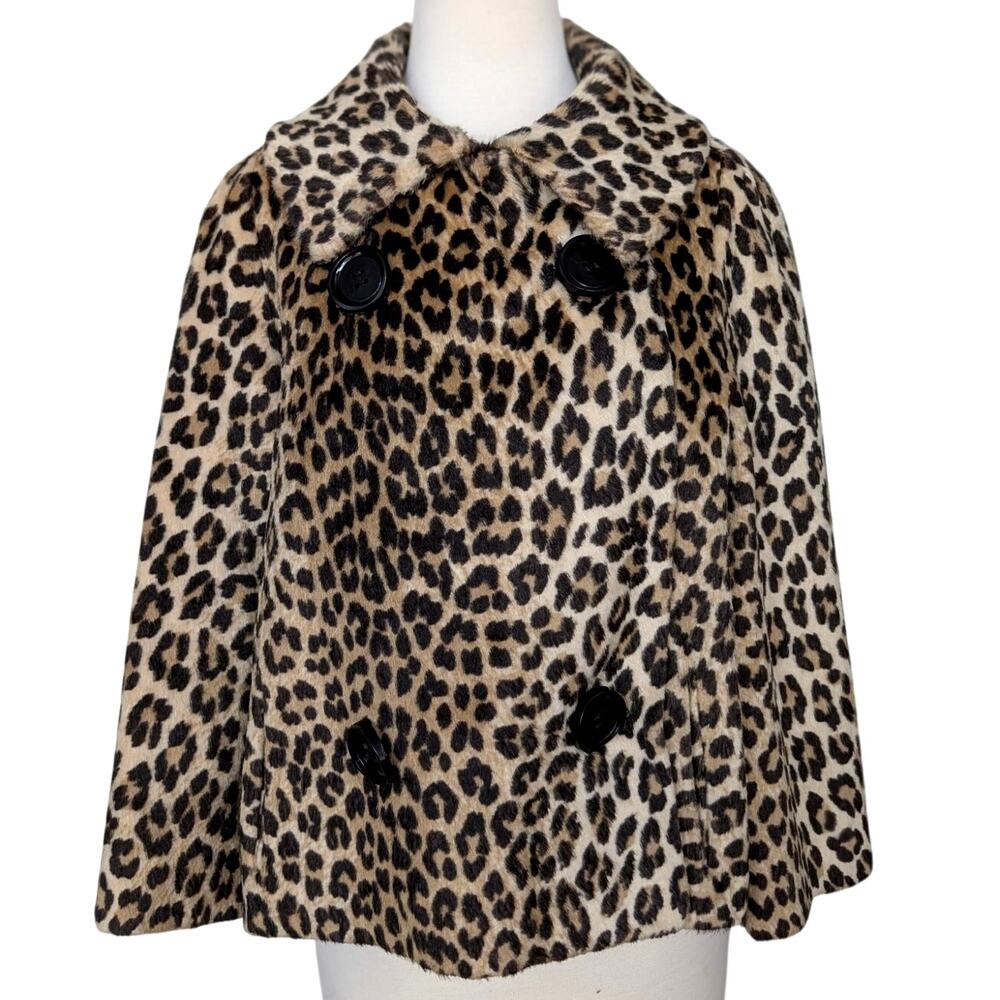 Vintage Kilimanjaro by Sidney Blumenthal 1960s Leopard Print Cropped Jacket